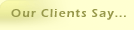 Our Clients Say...
