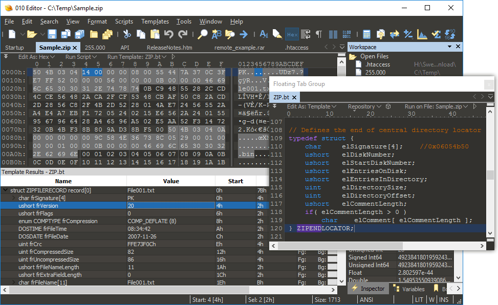 Edit anything. Professional text/hex editor. Edit any file, drive or process.